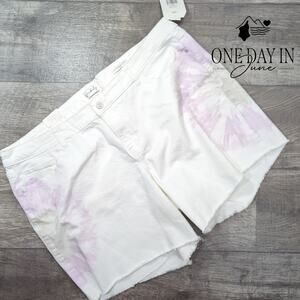 Wonderly Plus Size Mid Rise Midi Denim Shorts Size 18W